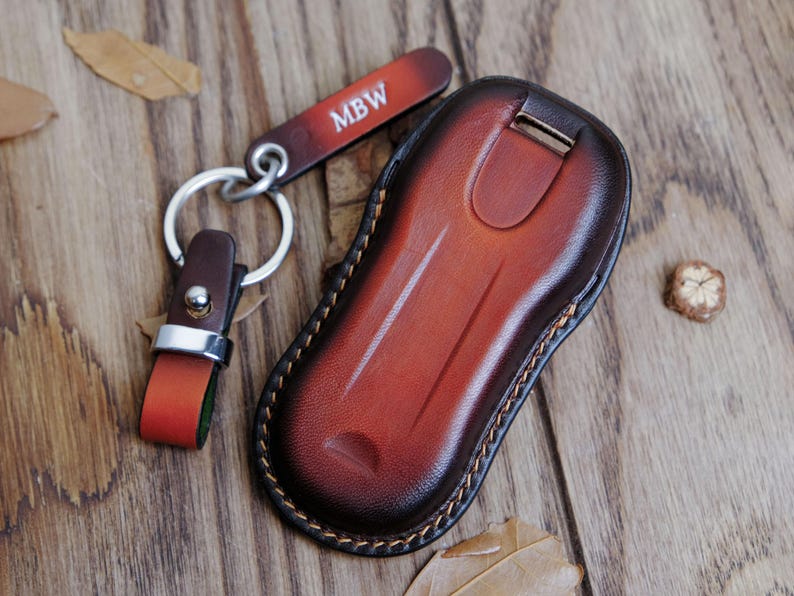 Porsche Panamera Key Fob Cover, Handcrafted Leather Key Case For Taycan Cayman 911 GTS Turbo S Cayenne 911 Cayenne Coupe Macan, Gift For Him