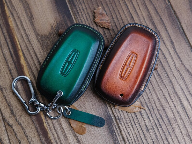 2025 2024 Lincoln Aviator Key Fob Cover - Personalized Leather Key Case For Corsair Navigator Continental MKZ - Gift For Husband