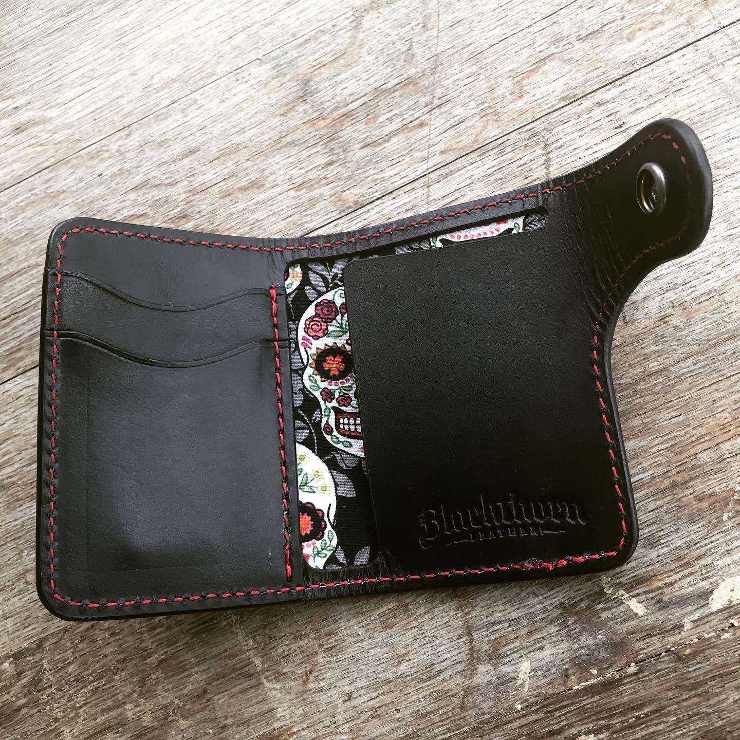 THE GALWAY: Vertical Snap Wallet - Dia De Los Muertos