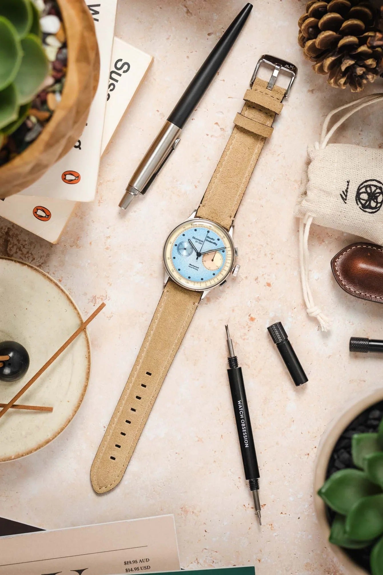 Morellato SCHUMANN Suede Watch Strap - BEIGE