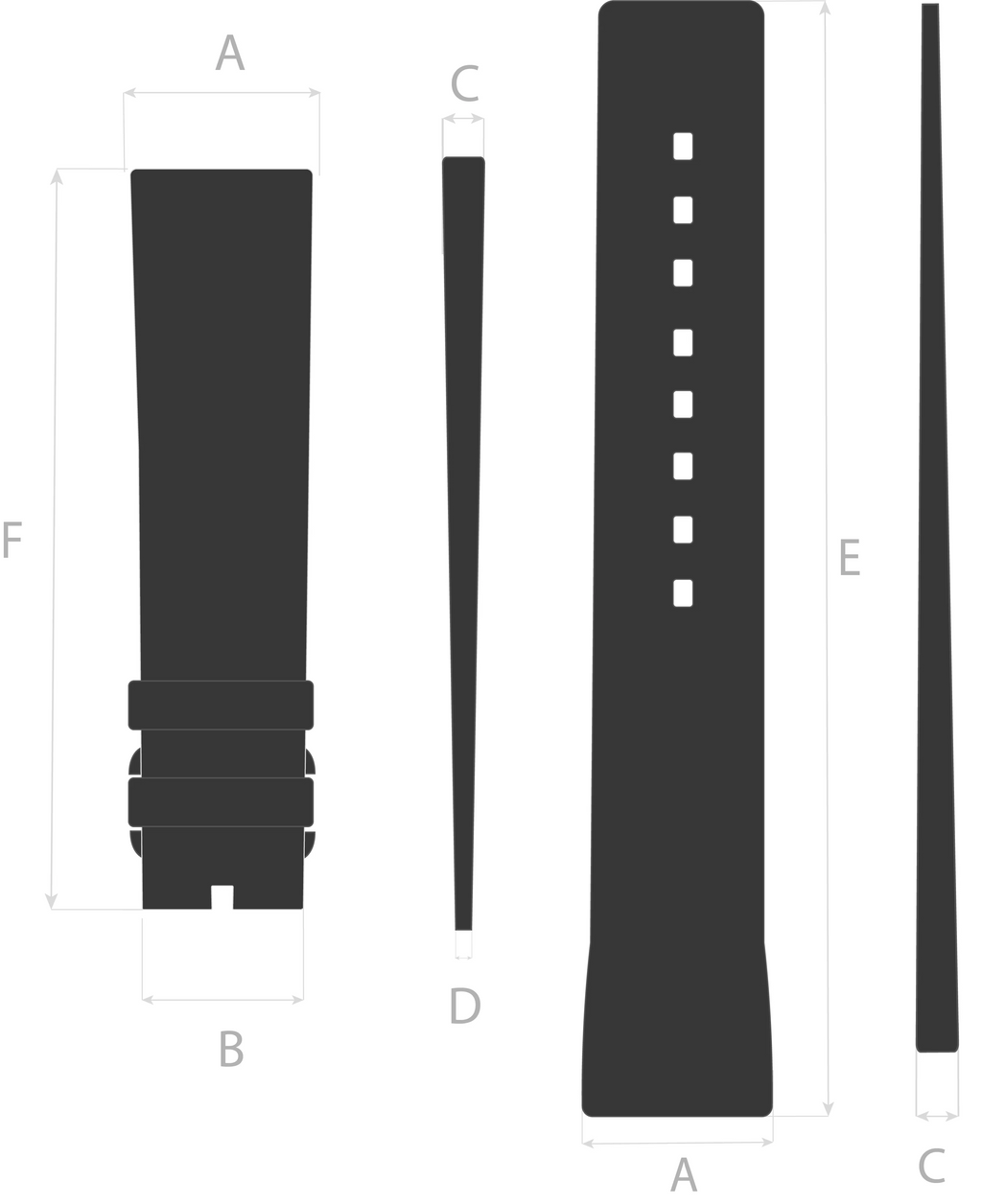 Hirsch PURE Natural Rubber Watch Strap