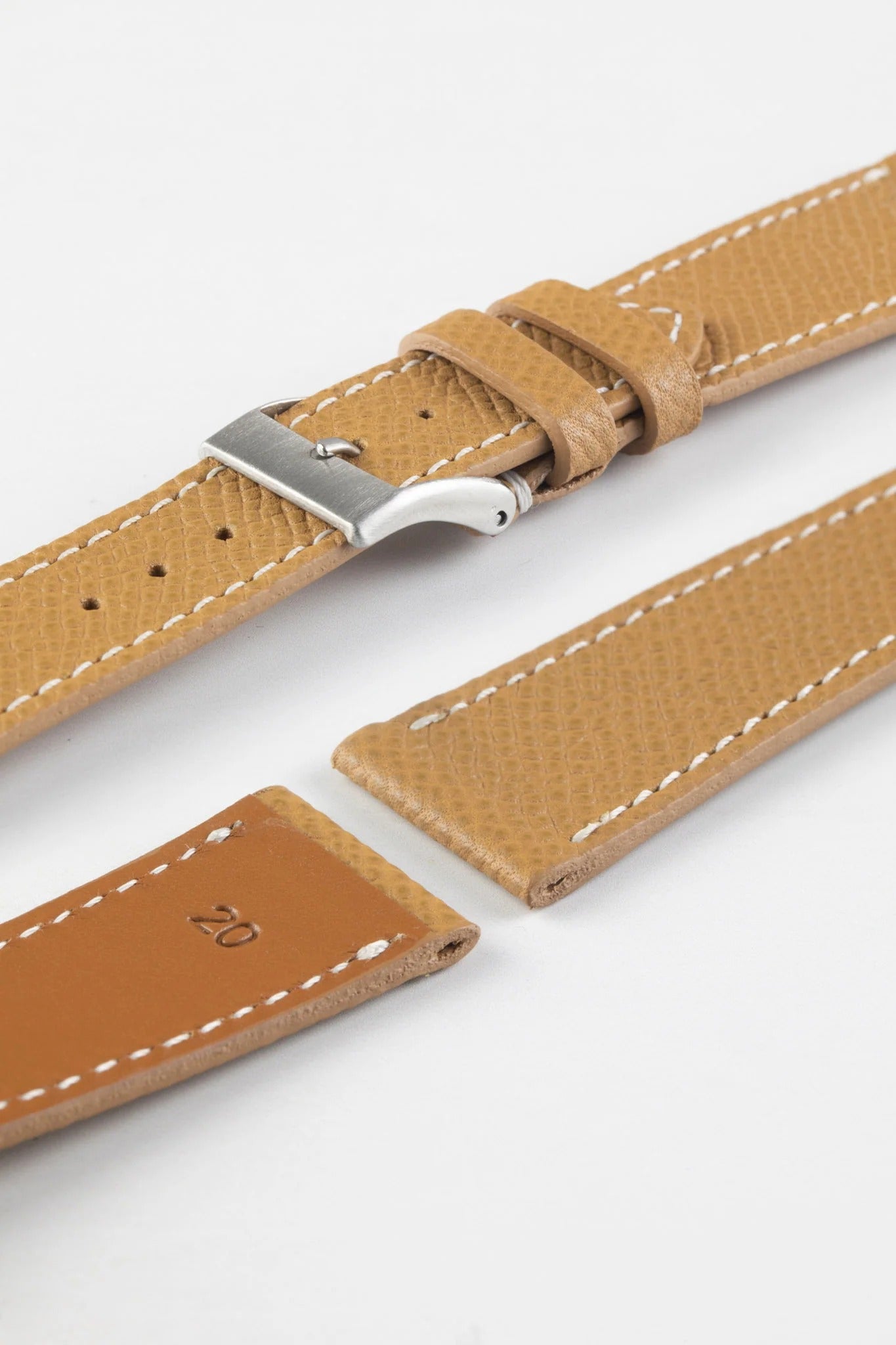 JPM Italian Elegant Print Leather Watch Strap