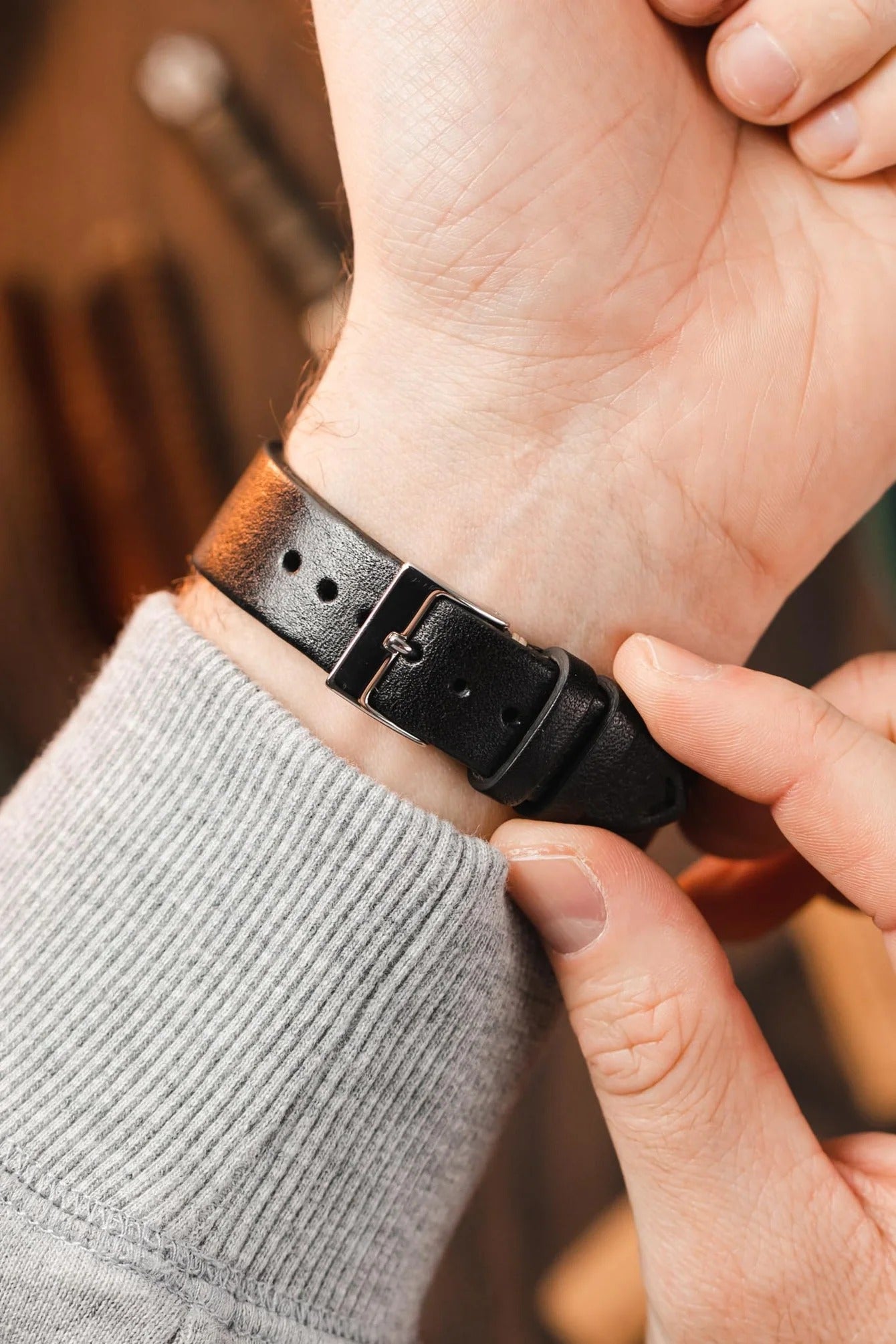 JPM Italian Vintage Leather Watch Strap