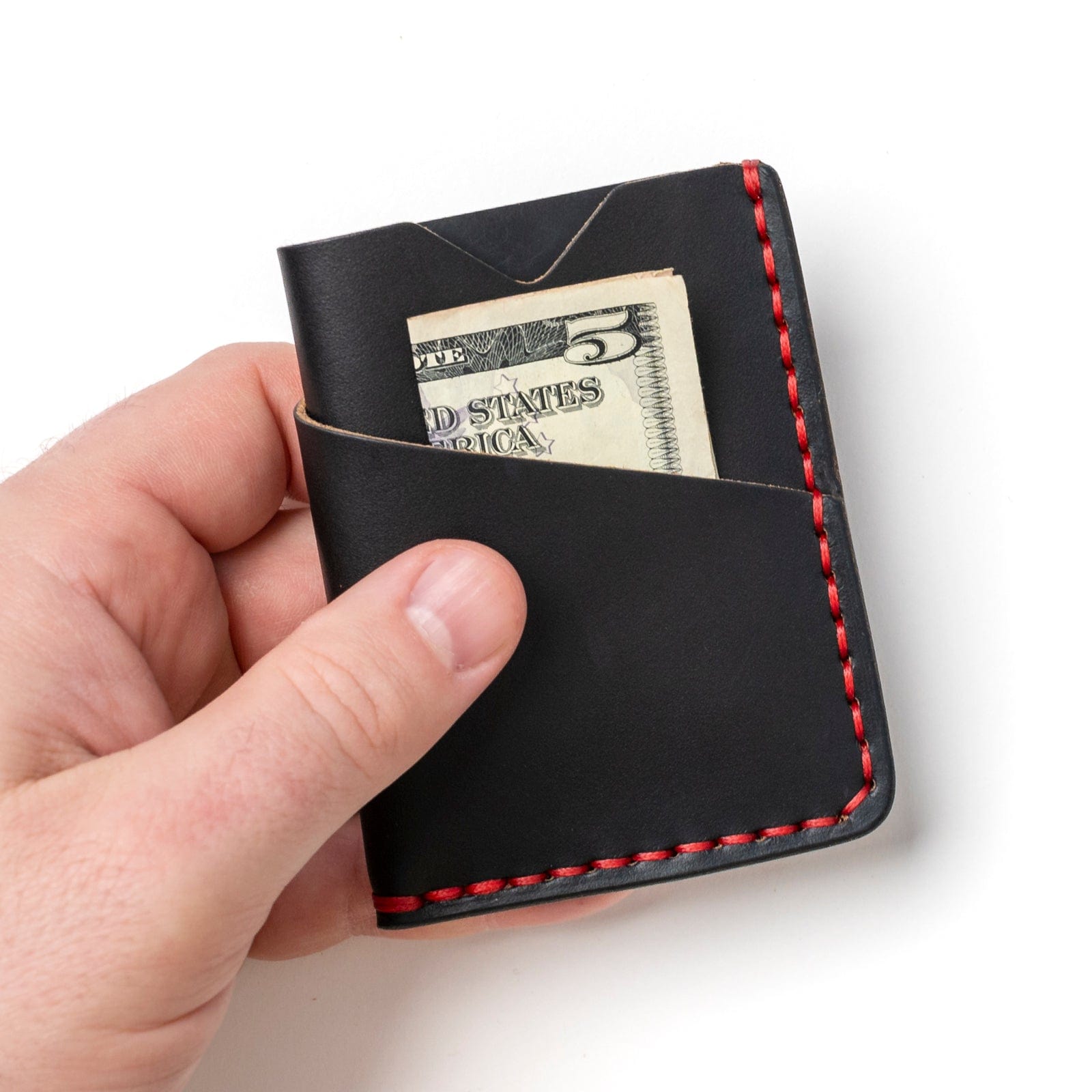 Leather Card Holder - Black