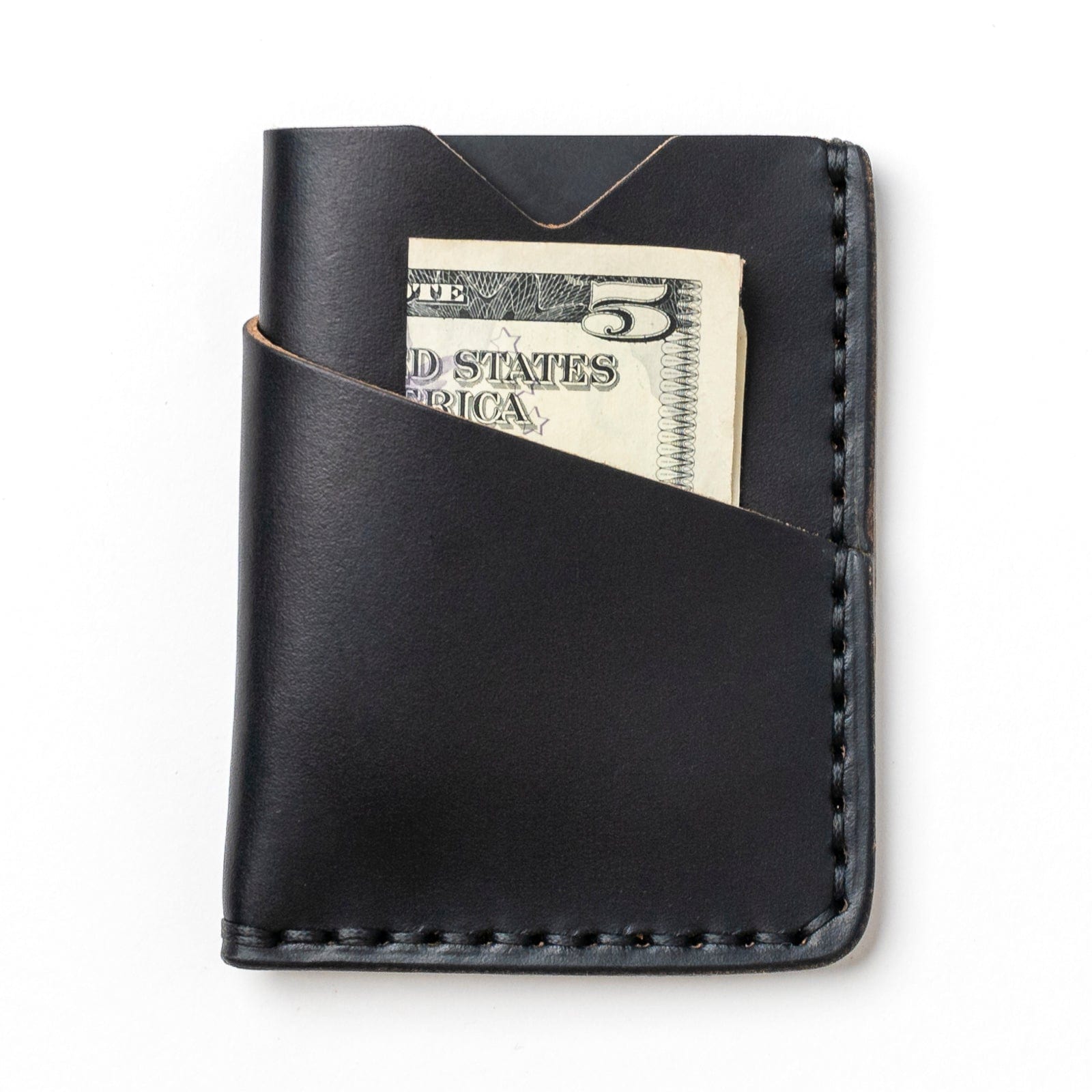Leather Card Holder - Black