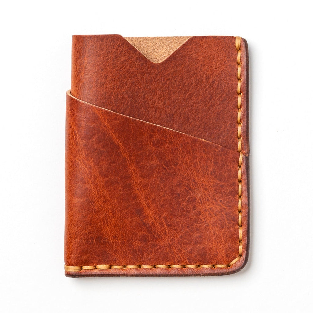 Leather Card Holder - English Tan