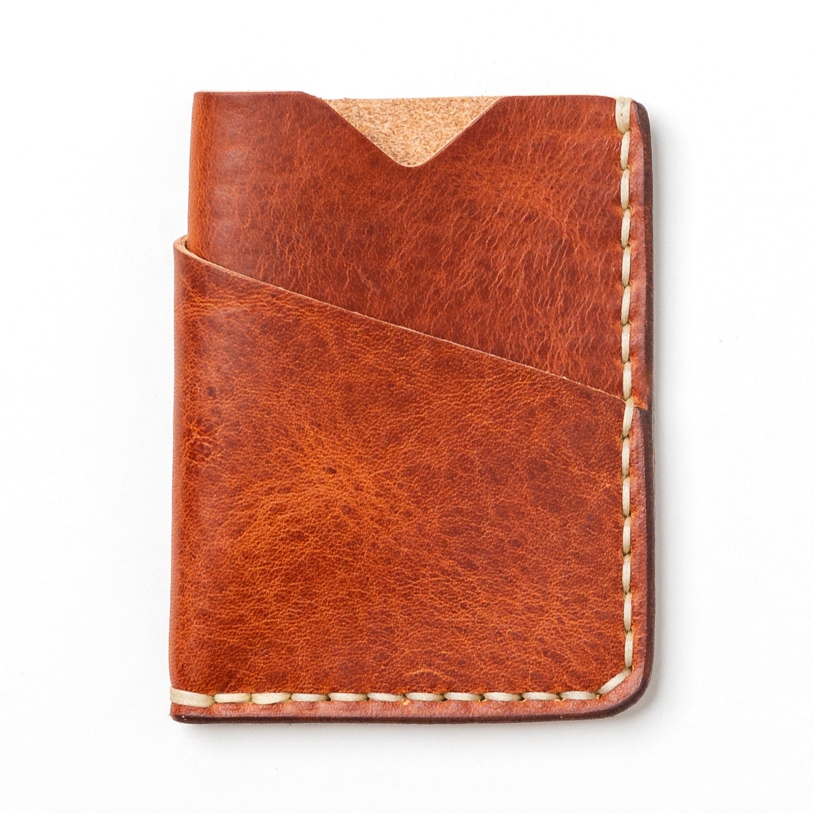 Leather Card Holder - English Tan