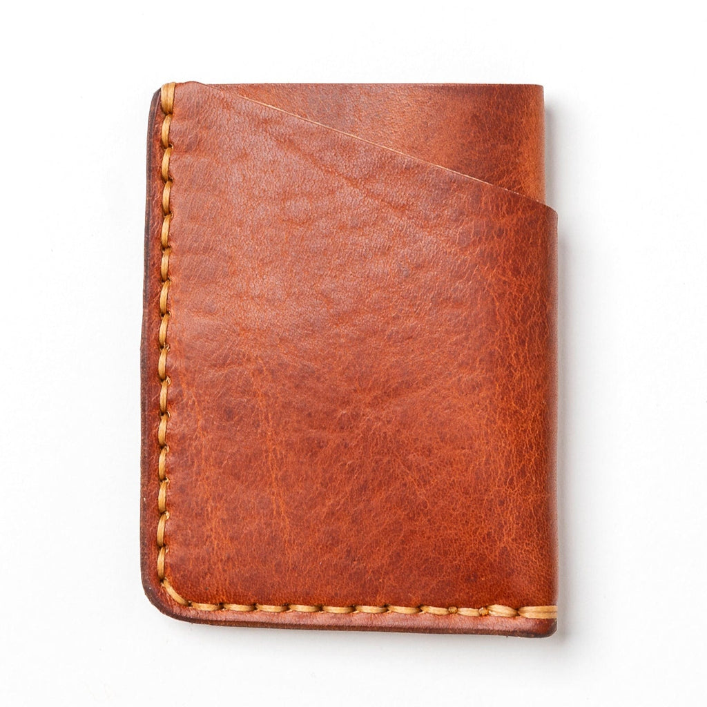 Leather Card Holder - English Tan