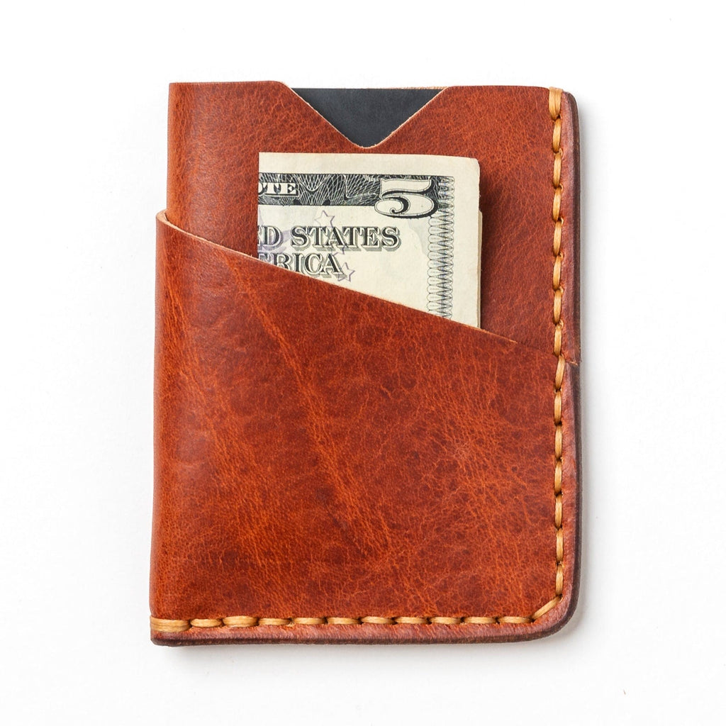 Leather Card Holder - English Tan