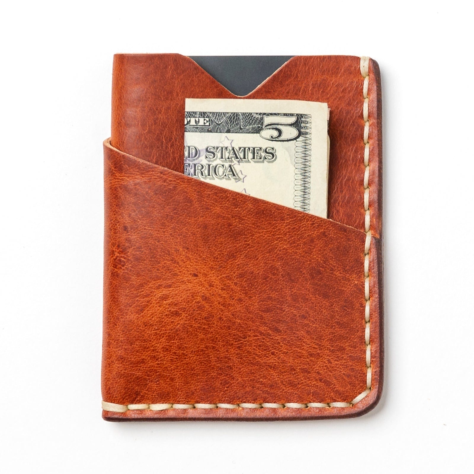 Leather Card Holder - English Tan