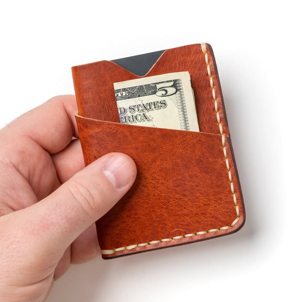 Leather Card Holder - English Tan