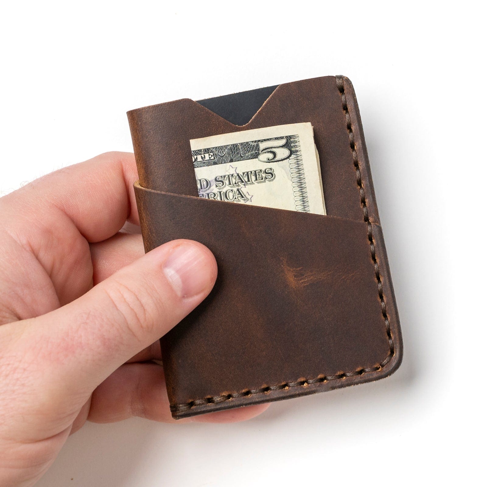 Leather Card Holder - Heritage Brown