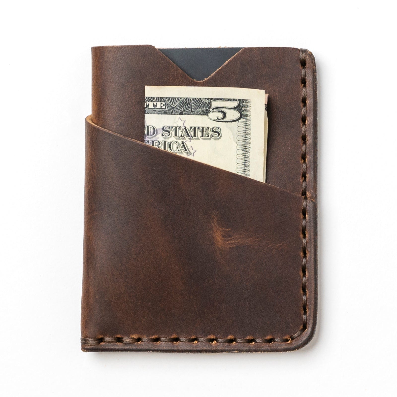 Leather Card Holder - Heritage Brown