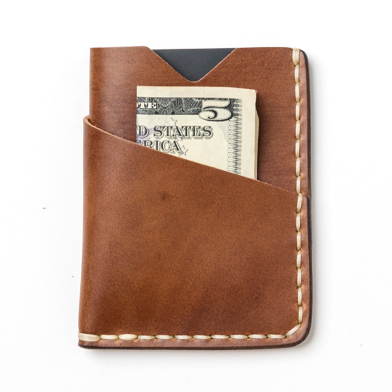 Leather Card Holder - Natural