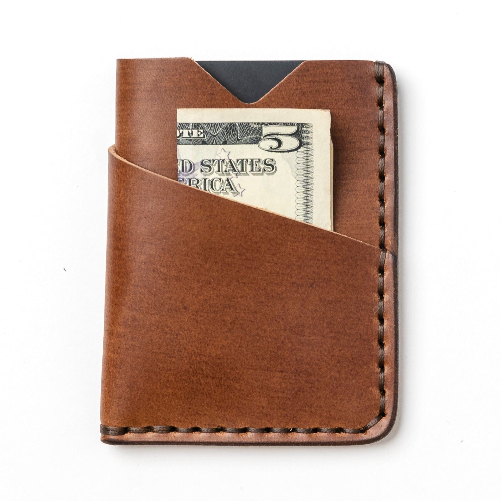 Leather Card Holder - Natural