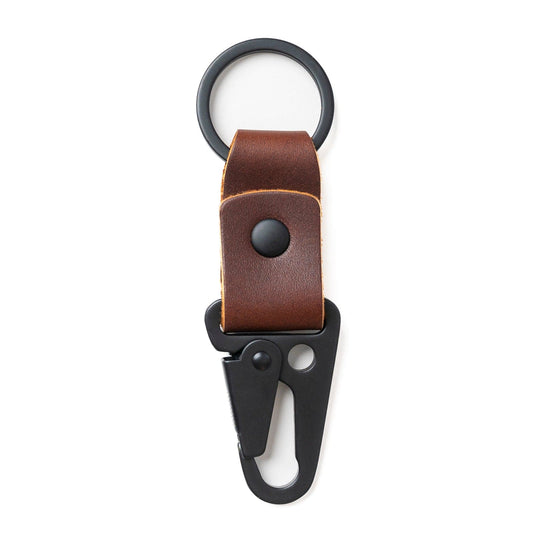 Leather Clip Keychain - Heritage Brown