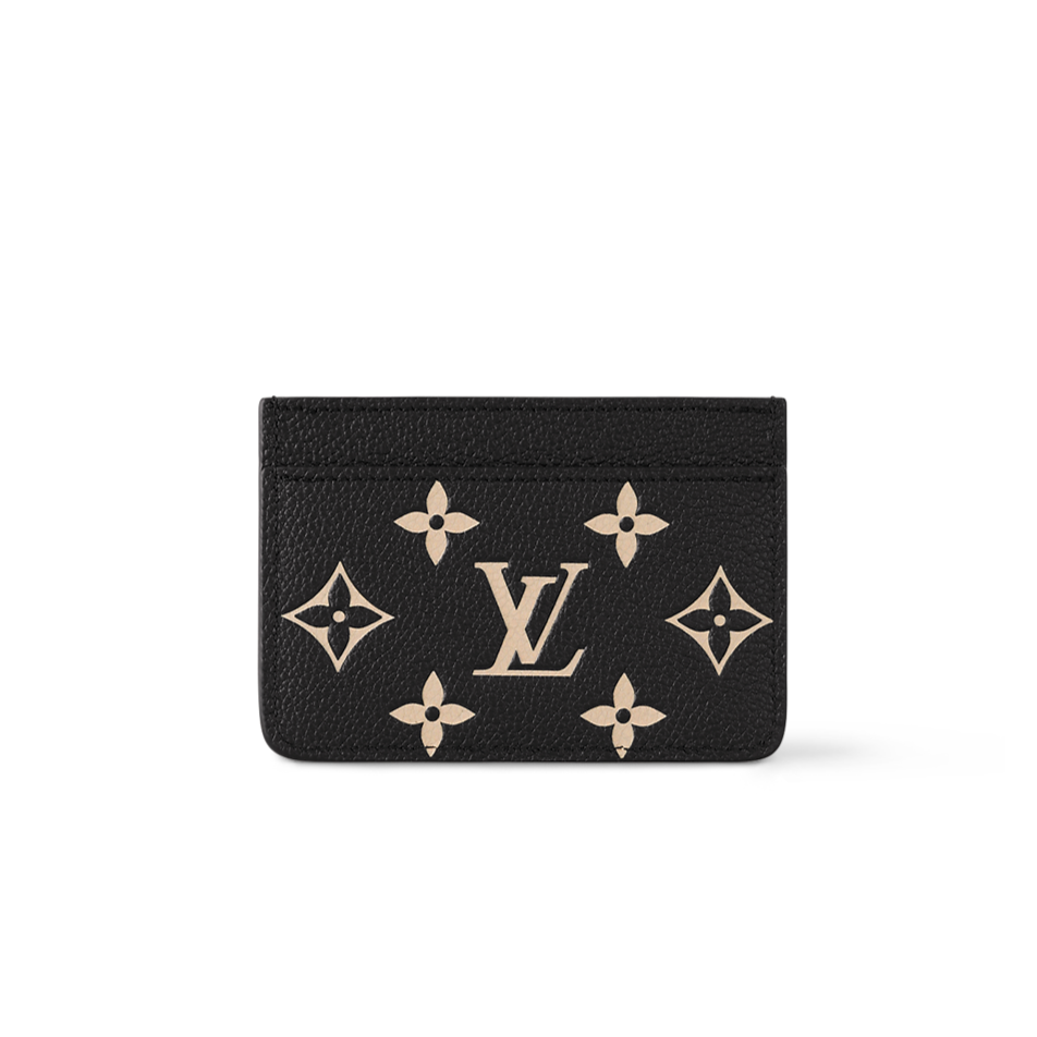 Bicolor Monogram Empreinte Leather Card Holder