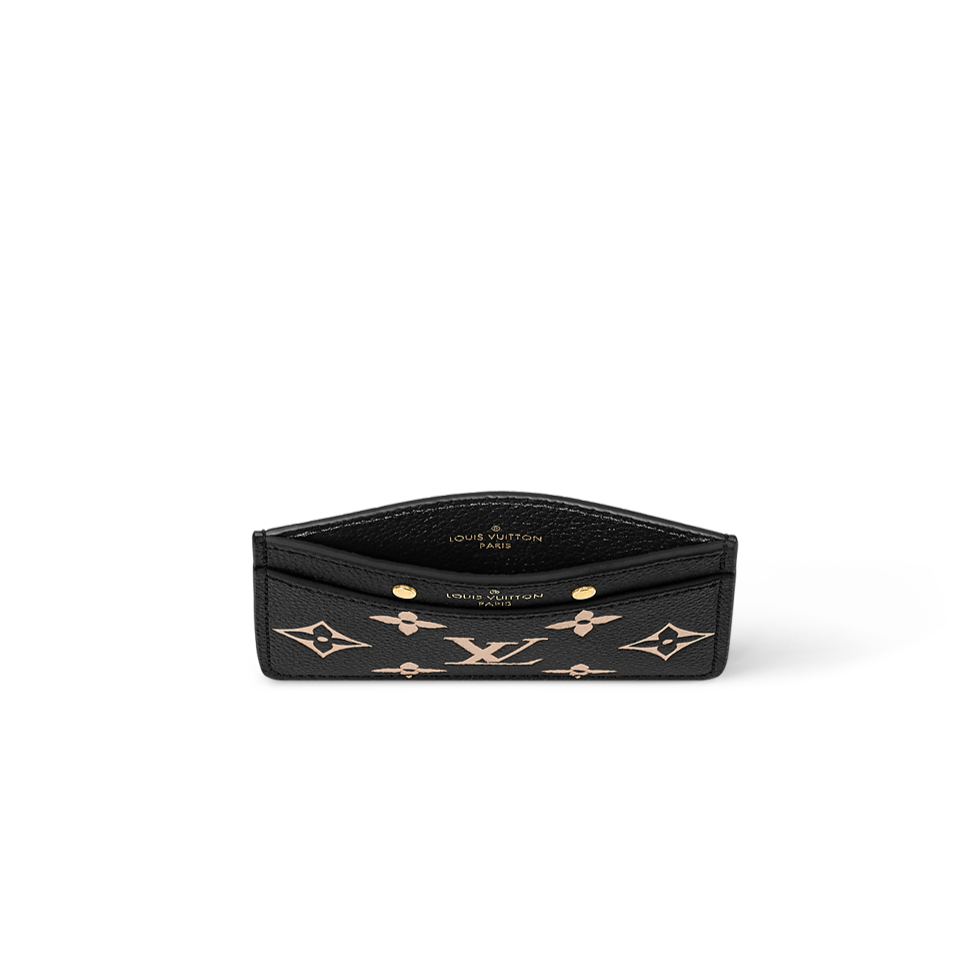 Bicolor Monogram Empreinte Leather Card Holder