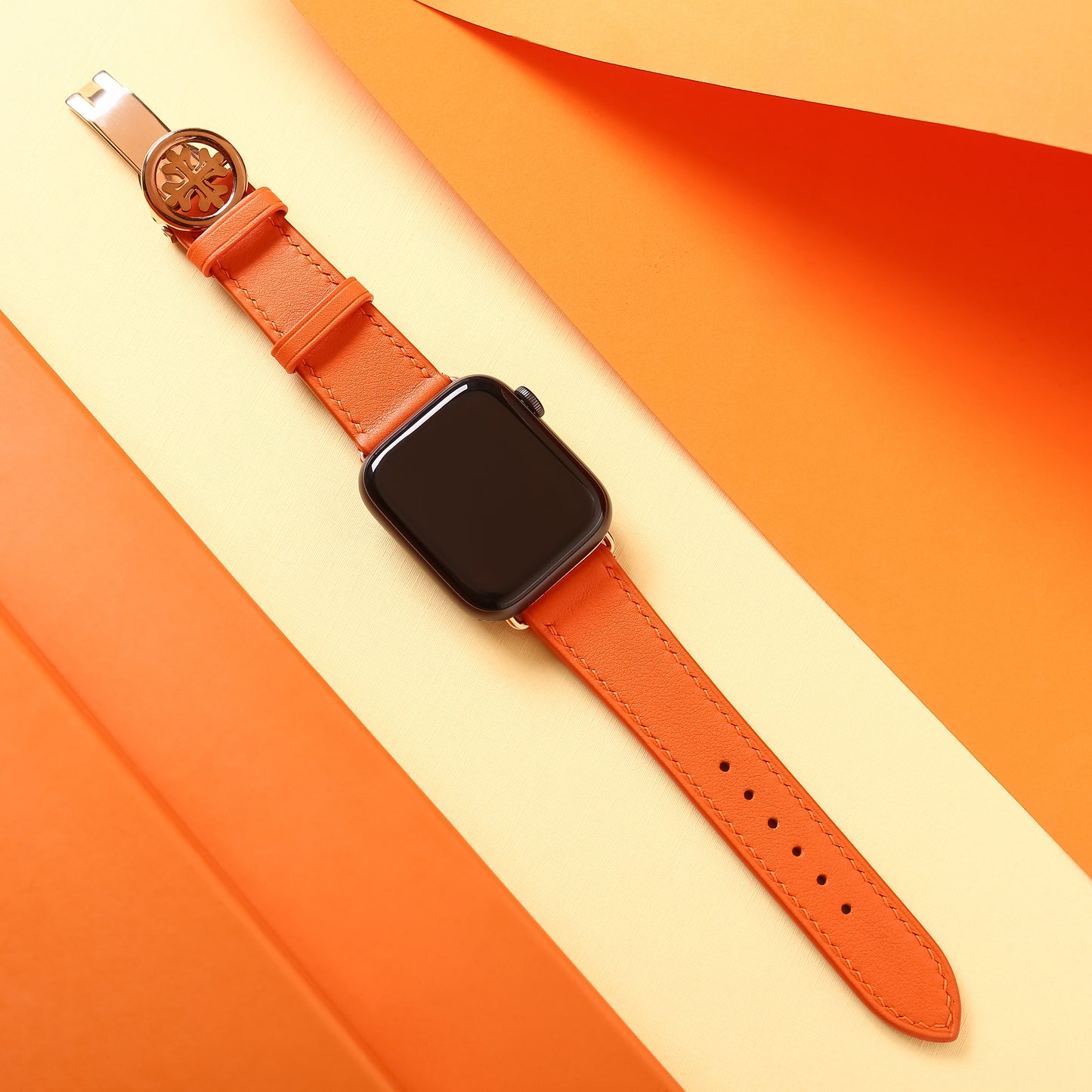 Watch Strap Swift Leather for Apple Watch, Mechanical Watch SW2203