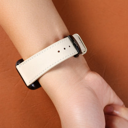 Watch Strap Swift Leather for Apple Watch, Mechanical Watch - White Milk SW2205