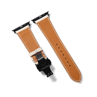 Watch Strap Swift Leather for Apple Watch, Mechanical Watch - White Milk SW2205