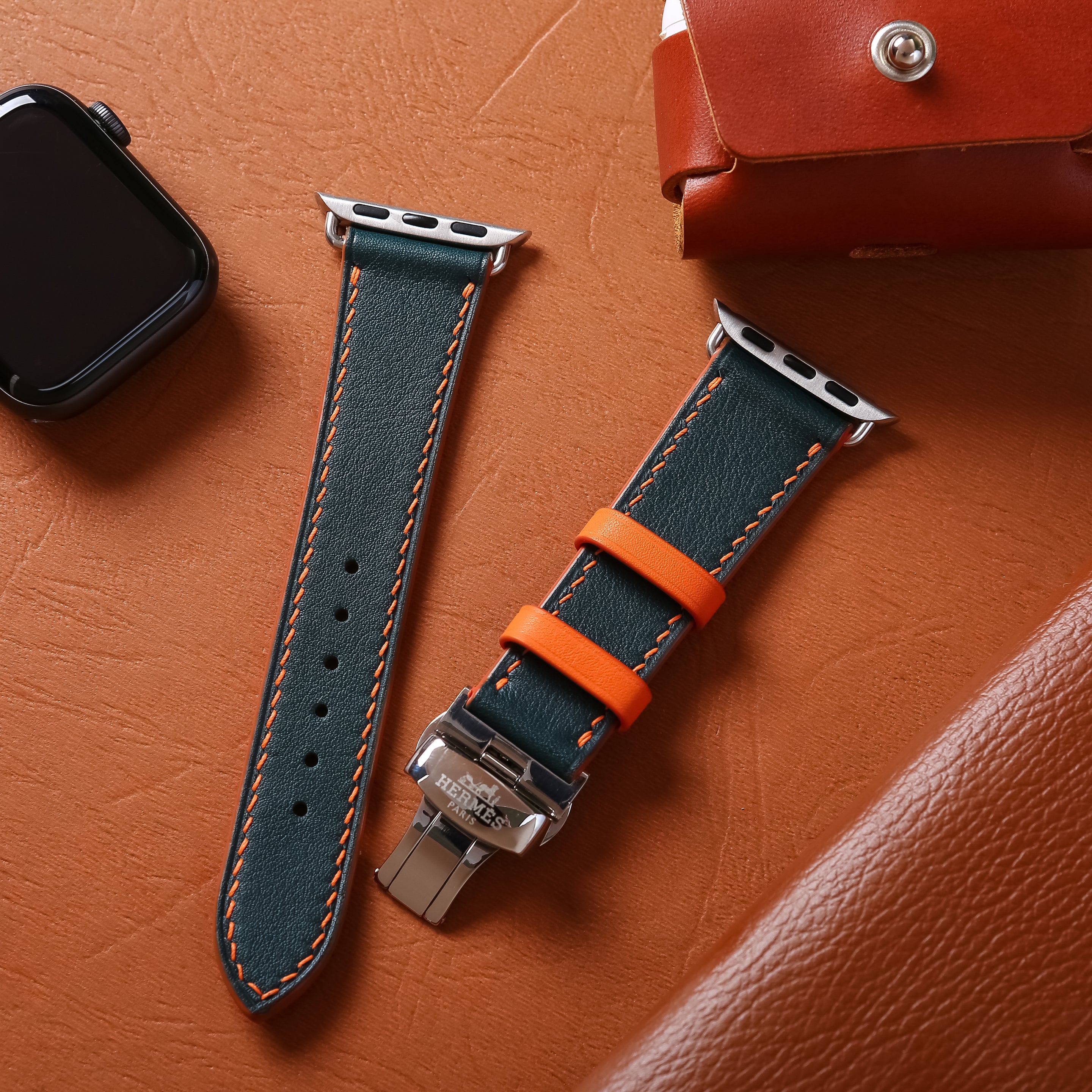 Swift Leather Apple outlet Watch Strap customize color, All series, All Sizes handcraft