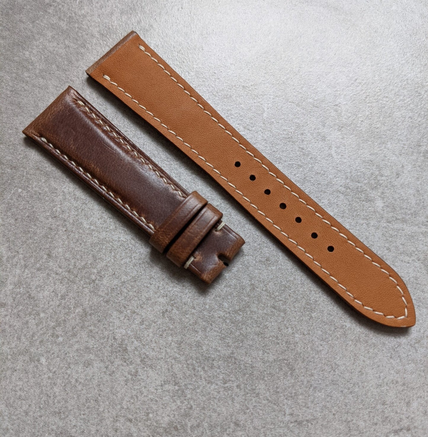 Chromexcel Calfskin Watch Strap - Natural Tan