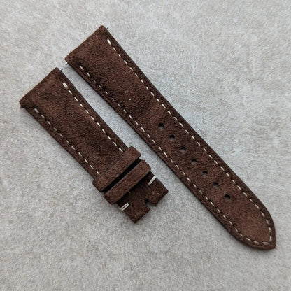 Stitched Suede Strap - Light Brown