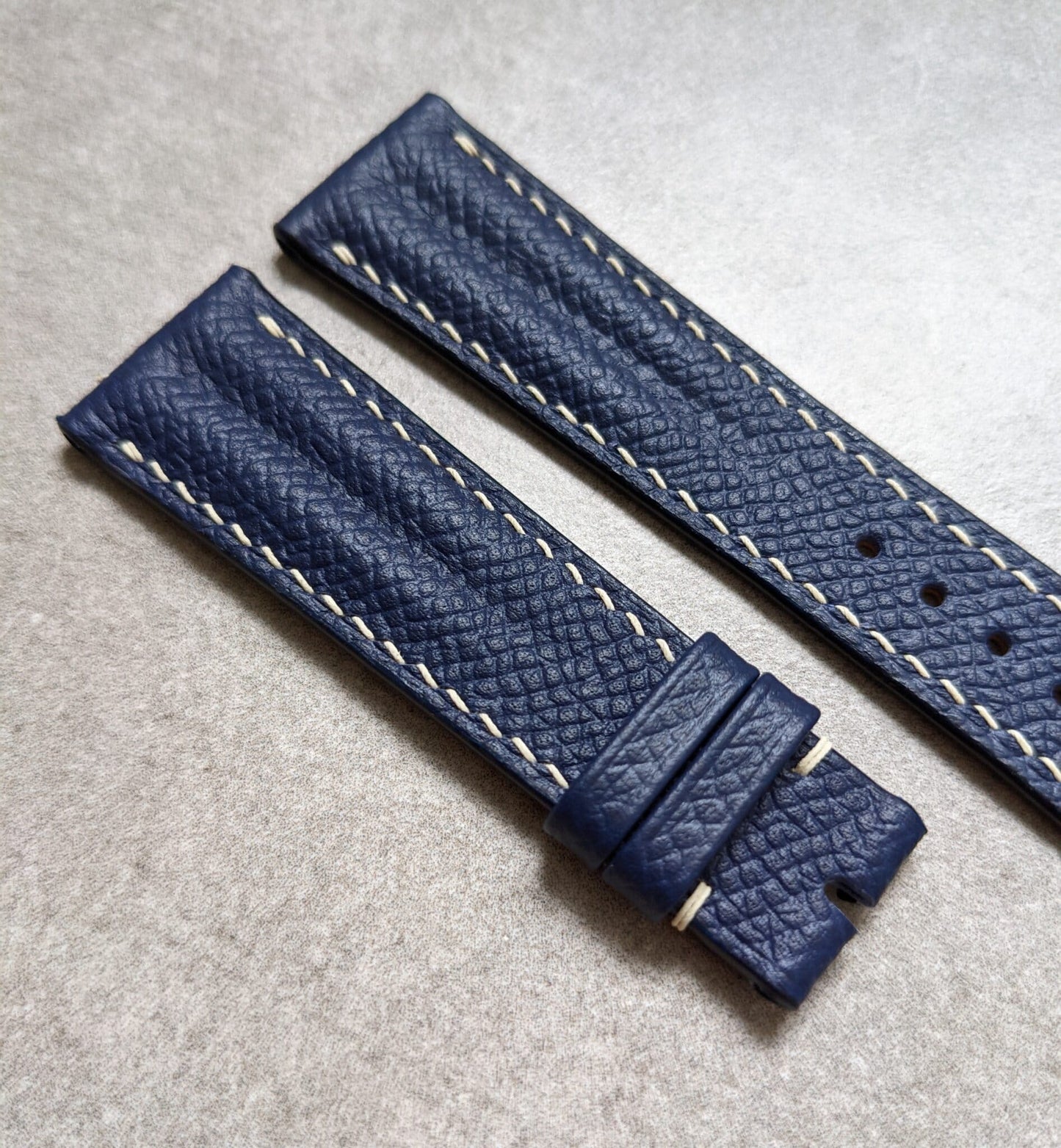 Epsom Calfskin Speedy Ridge Strap - Navy Blue