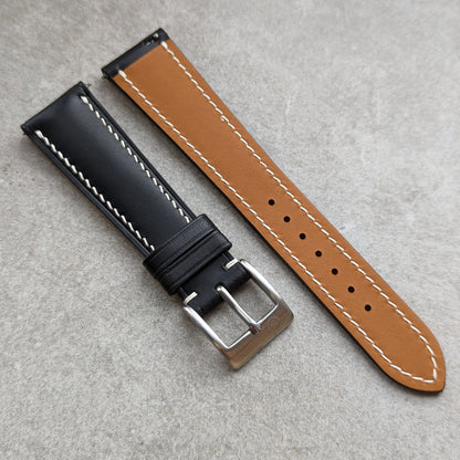 Buttero Watch Strap - Black & Cream - RTW