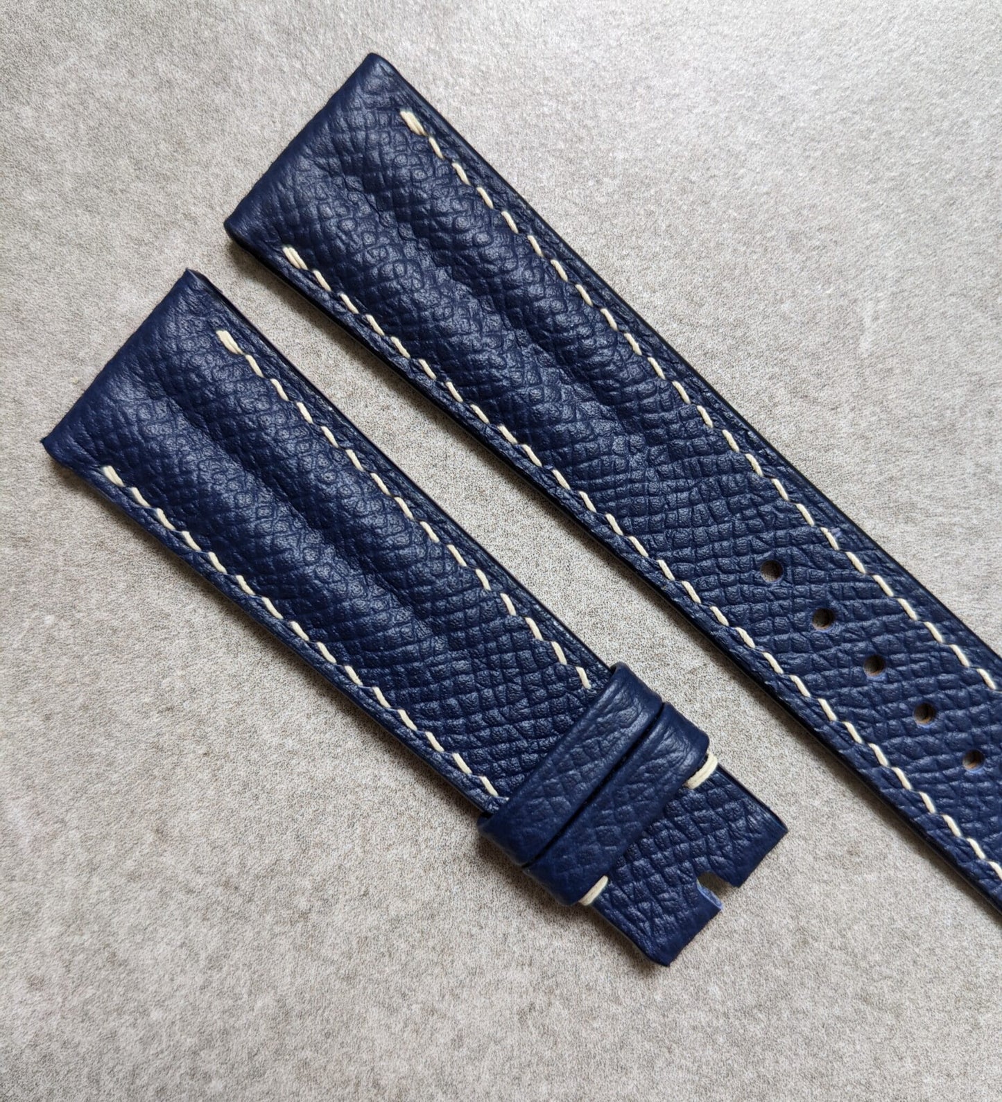 Epsom Calfskin Speedy Ridge Strap - Navy Blue