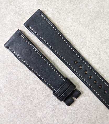 Pueblo Calfskin Watch Strap - Dark Blue