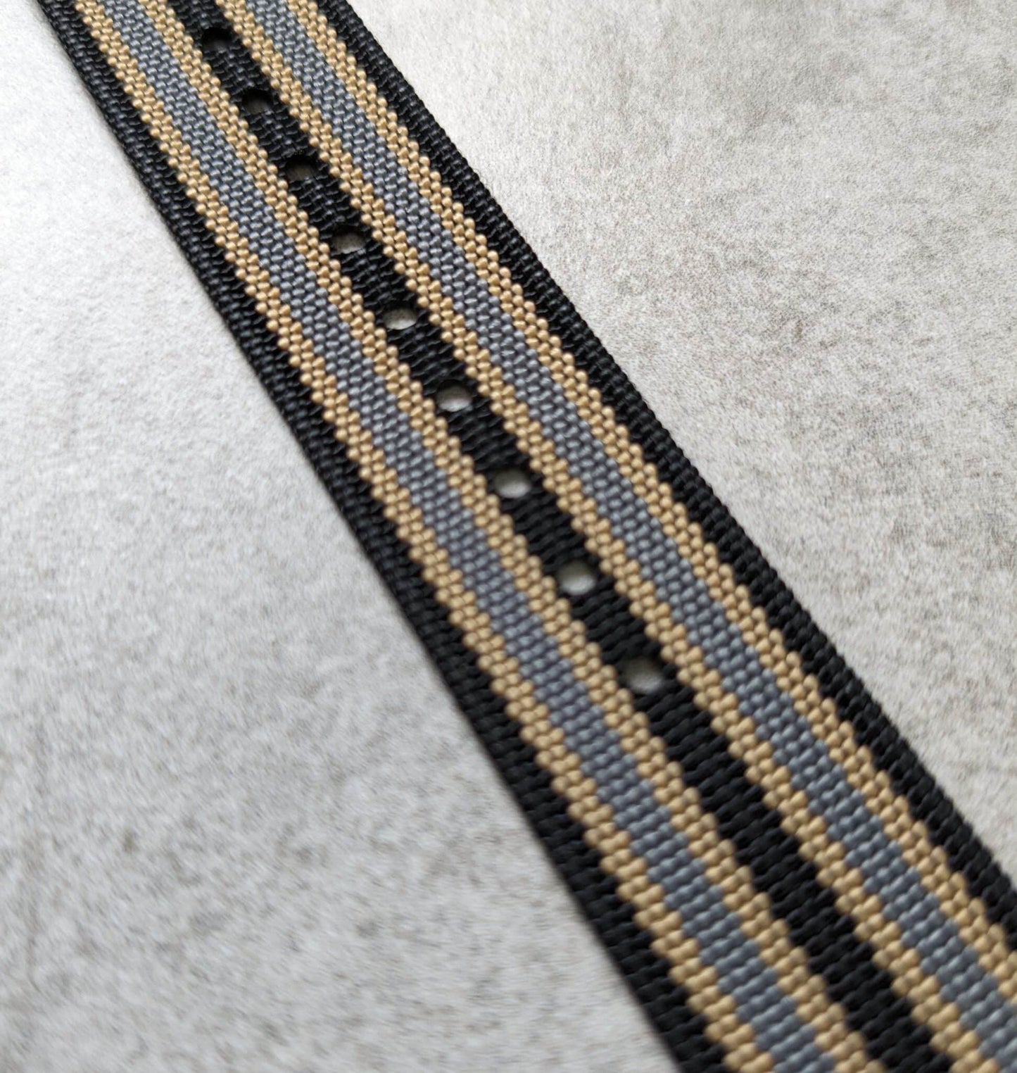 Premium Ribbed Fabric Watch Strap - No Time To Die Bond