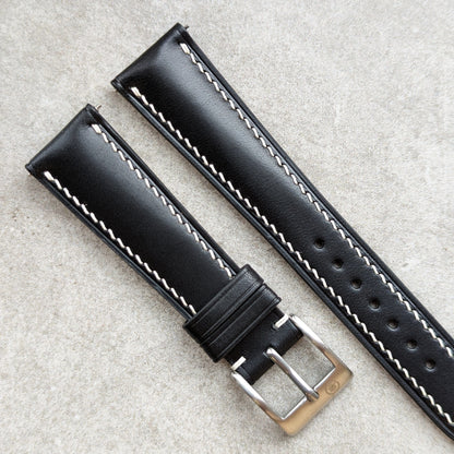 Buttero Watch Strap - Black & Cream - RTW