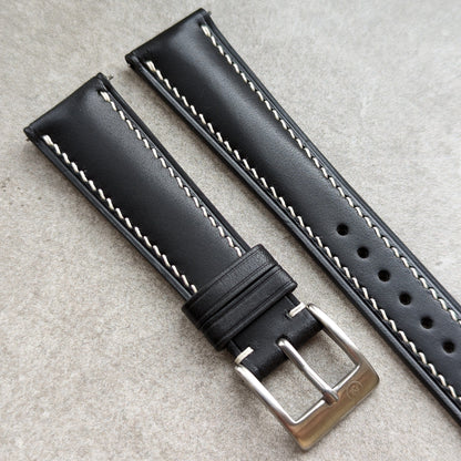 Buttero Watch Strap - Black & Cream - RTW