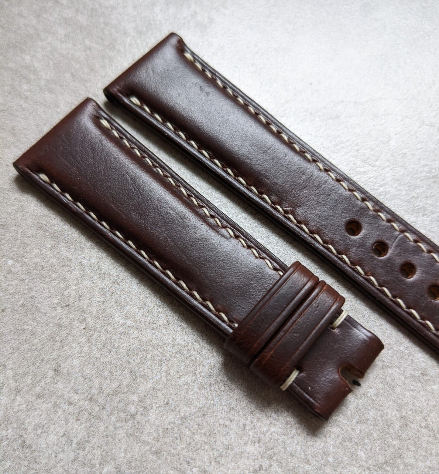 Chromexcel Calfskin Watch Strap - Chocolate Brown