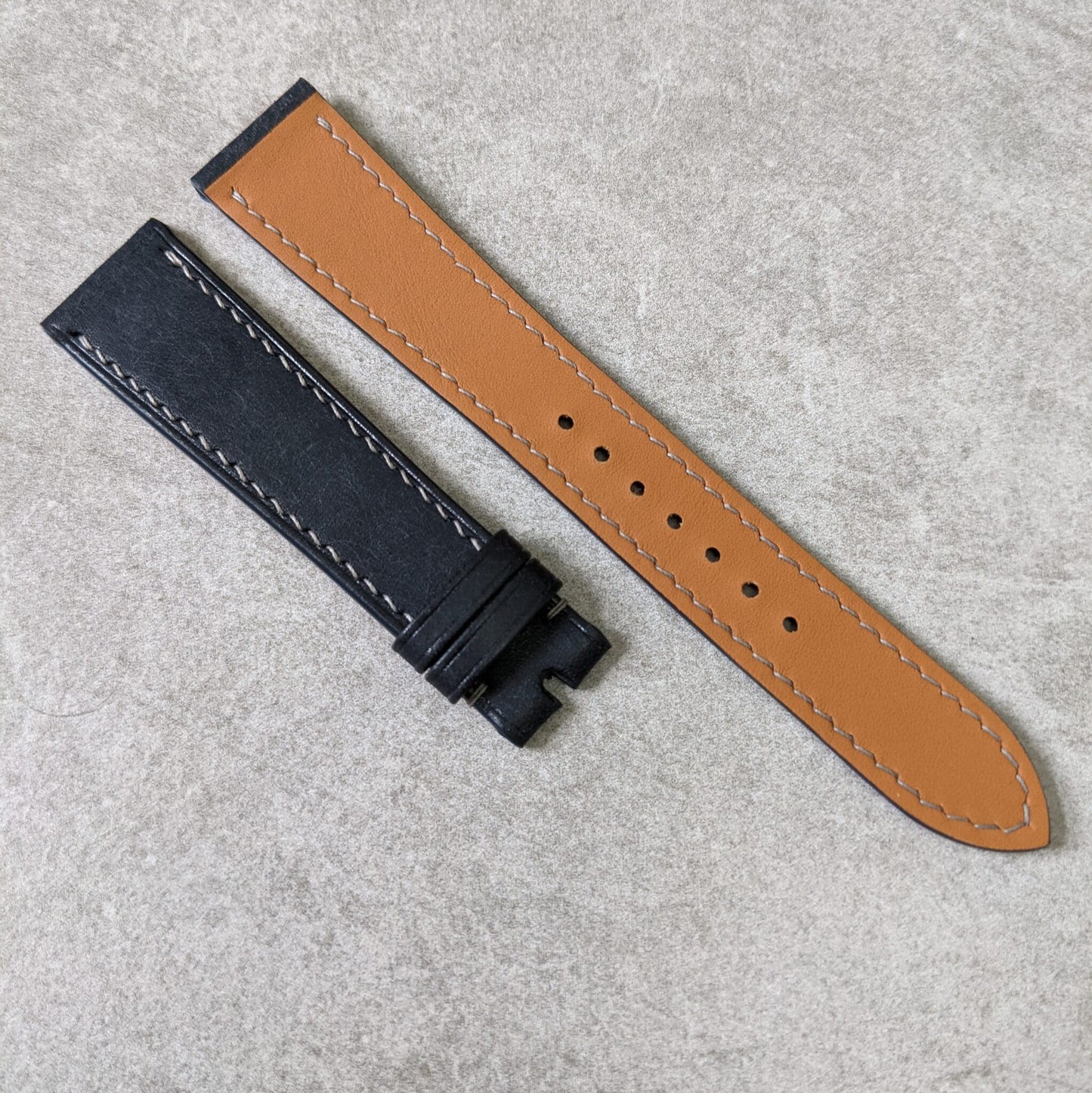 Pueblo Calfskin Watch Strap - Dark Blue