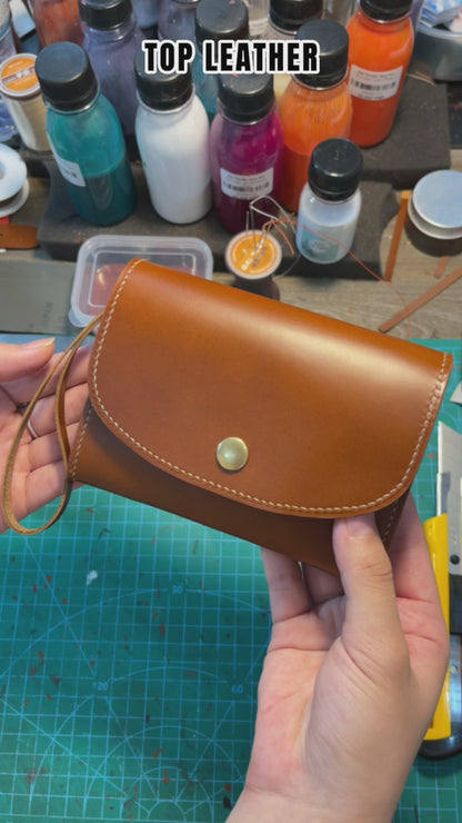 Pullup Leather Craft Stitching Wallet