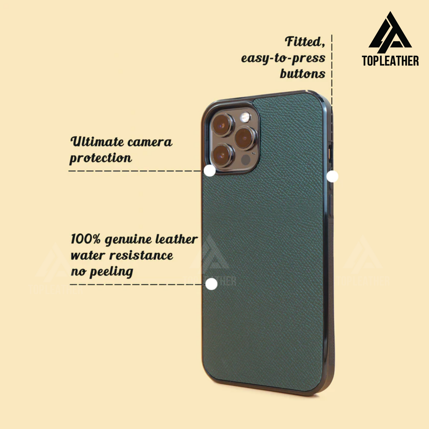 IPhone case for Xr/11/11Prm – 12/12Prm – 13/13Prm – 14/14Prm - Moss Green