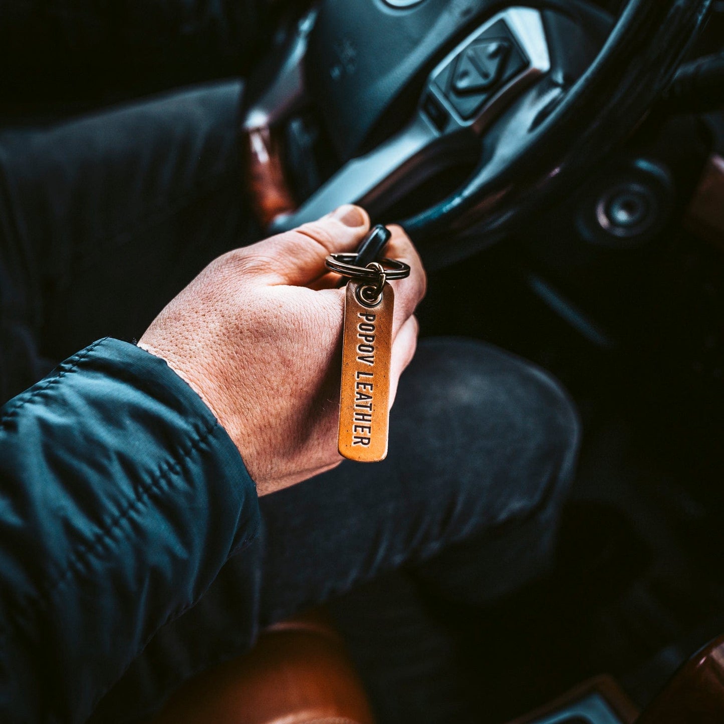 Shell Cordovan Keychain - Popov Leather