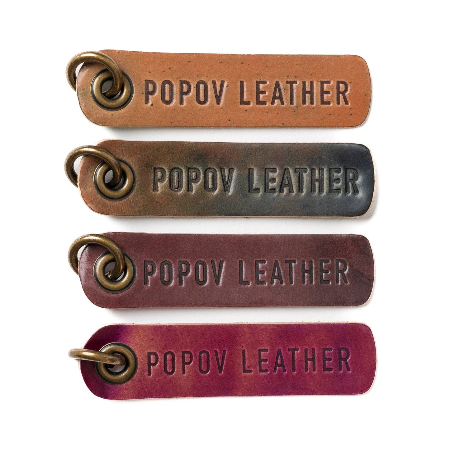 Shell Cordovan Keychain - Popov Leather