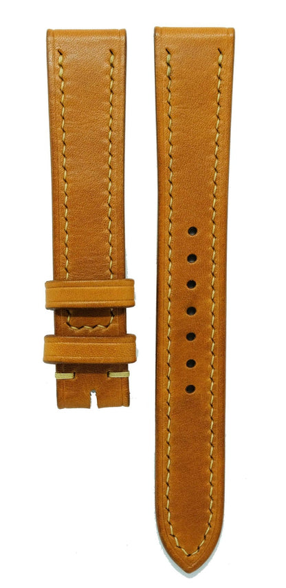 French Calfskin Leather Watch Strap - Tan