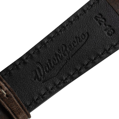 Original Vintage Highley Genuine Leather Watch Strap - Chocolate Brown