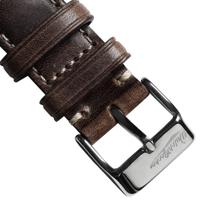 Original Vintage Highley Genuine Leather Watch Strap - Chocolate Brown