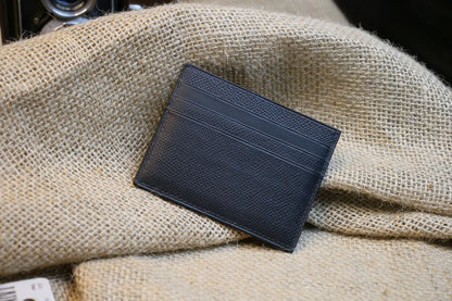 Black x Bordeaux Flat card holder