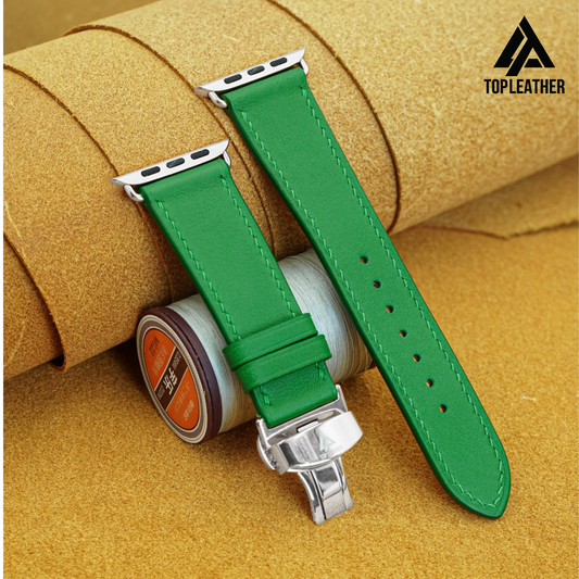 Watch Strap Swift Leather for Apple Watch, Mechanical Watch - Green SW2225