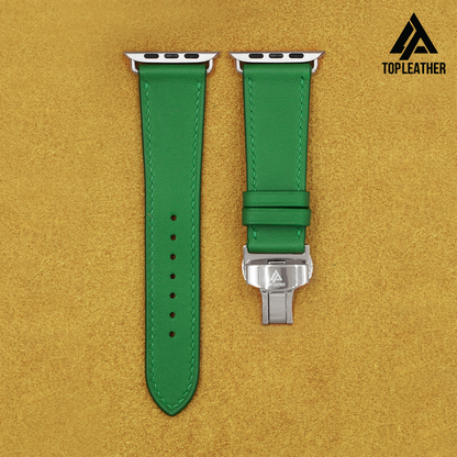 Watch Strap Swift Leather for Apple Watch, Mechanical Watch - Green SW2225